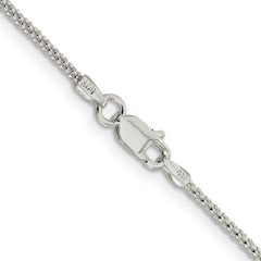 Sterling Silver 925 Polished Corona Chain Necklace for Women
