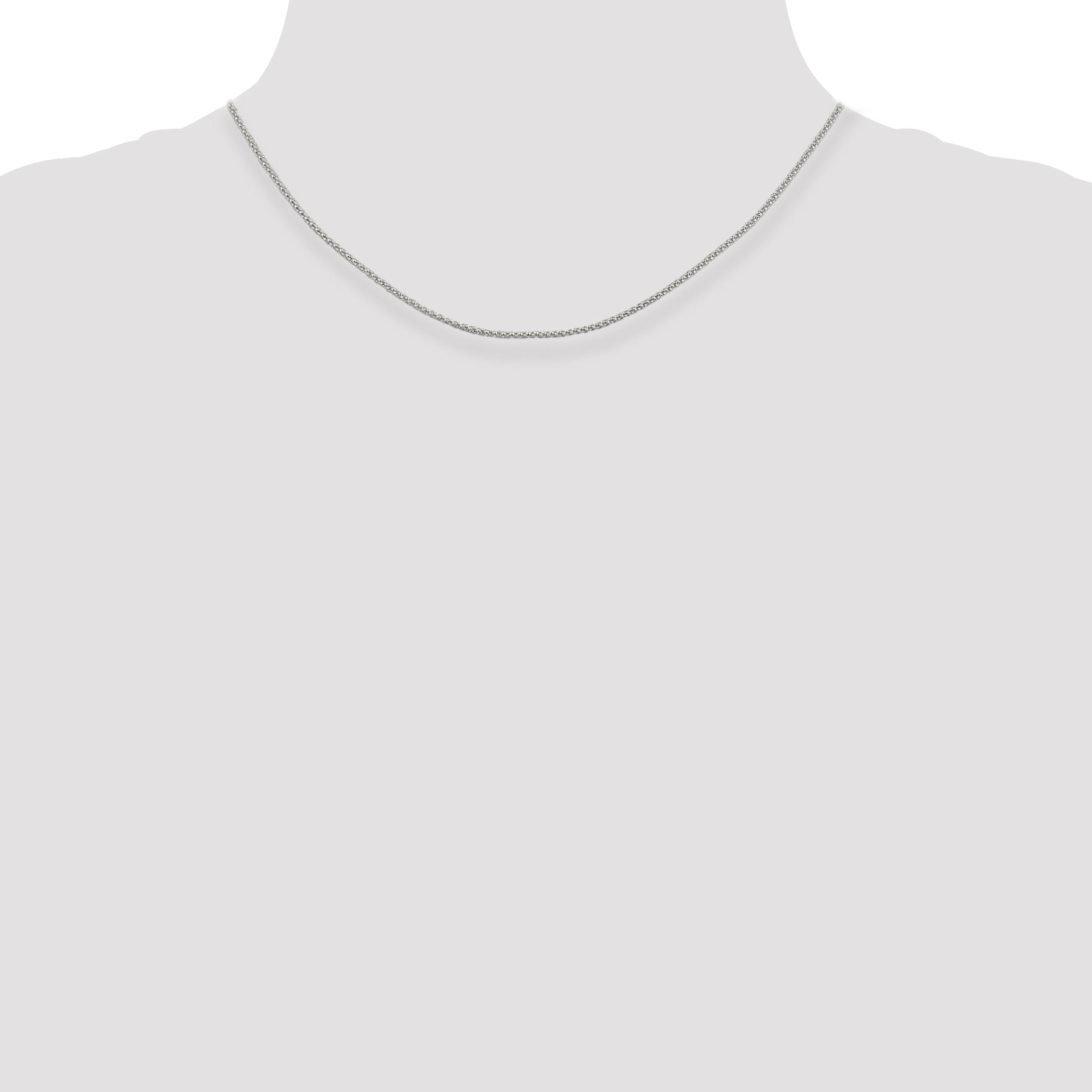 Sterling Silver 925 Polished Corona Chain Necklace for Women