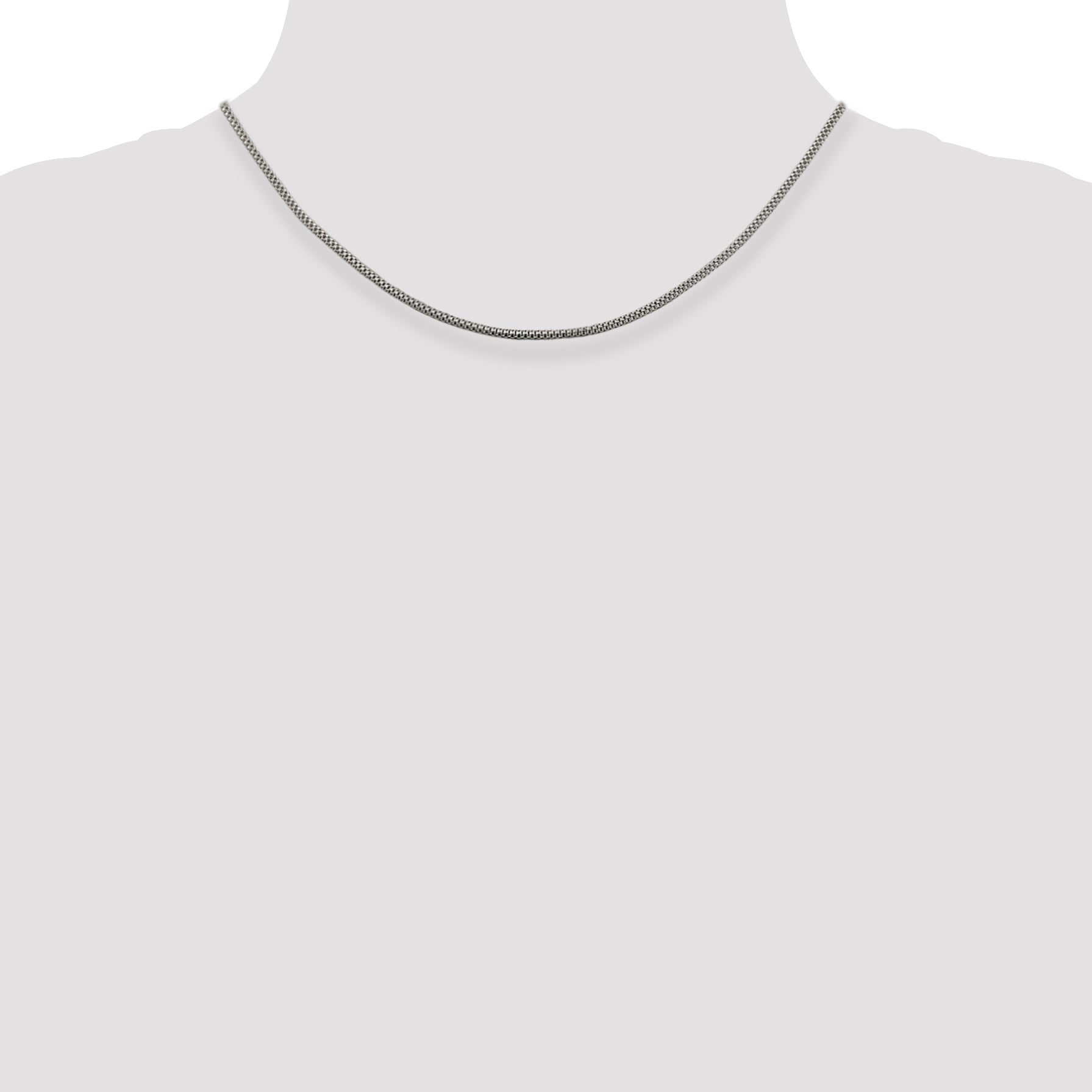 Sophia Jewelers: Polished Sterling Silver Corona Chain Necklace for Women