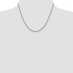 Sterling Silver 925 Women's Polished Corona Chain Necklace 18-Inch