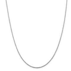 Sterling Silver 925 Polished Rope Chain Necklace 18" Elegant Unisex Design