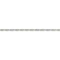 Sophia Jewelers: 925 Sterling Silver Polished Singapore Chain Necklace
