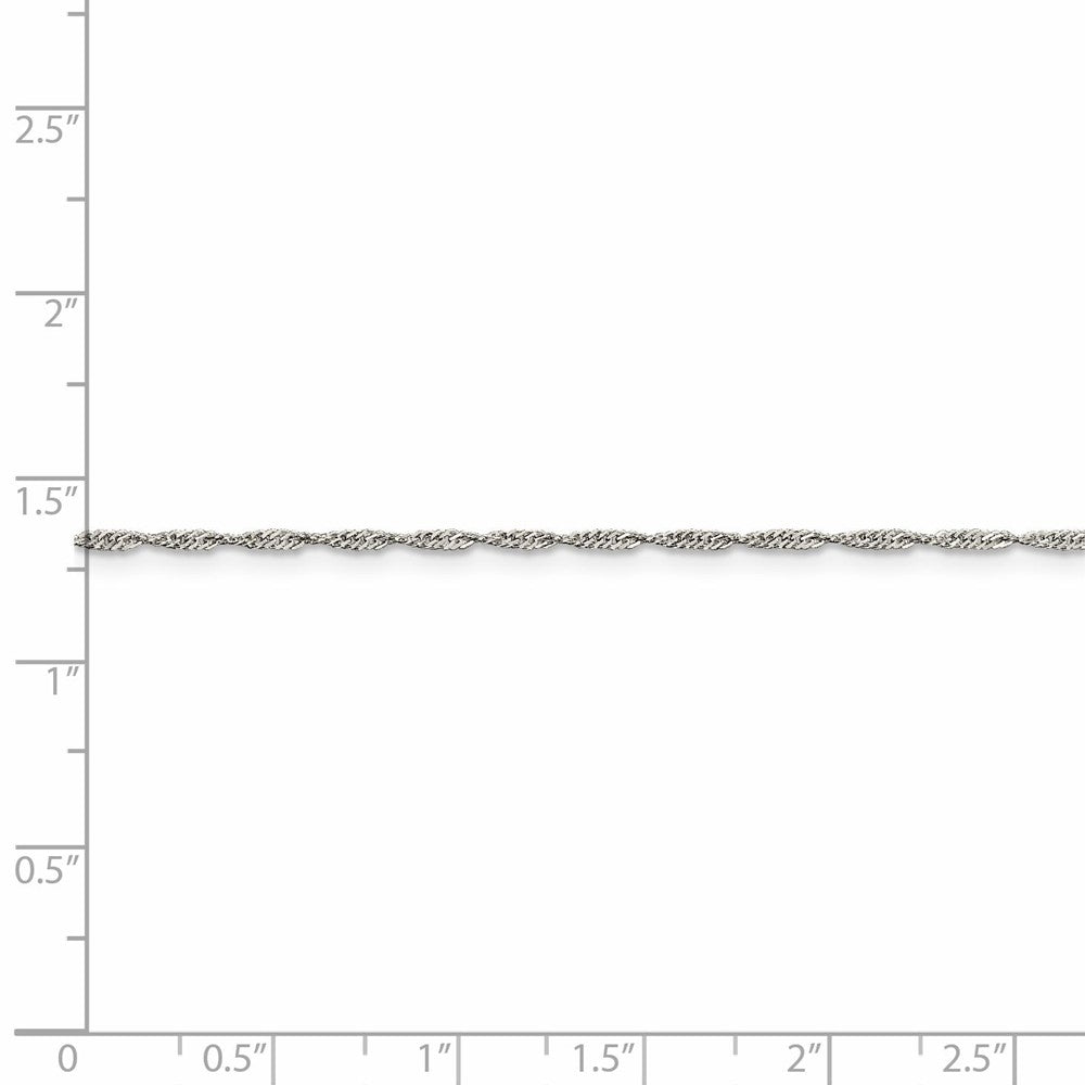 Sophia Jewelers: 925 Sterling Silver Polished Singapore Chain Necklace