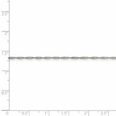 Sophia Jewelers: 925 Sterling Silver Polished Singapore Chain Necklace
