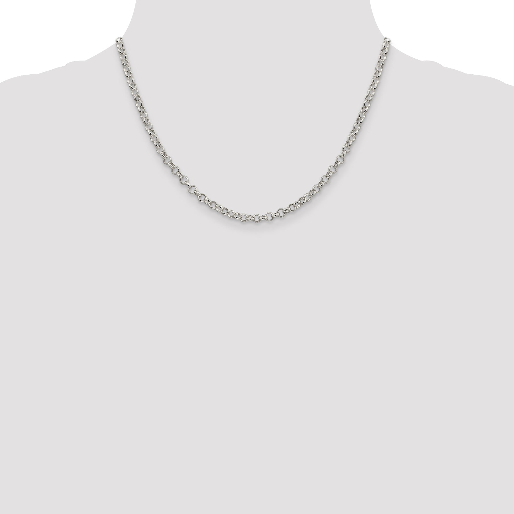 Sterling Silver 4mm Rolo Chain