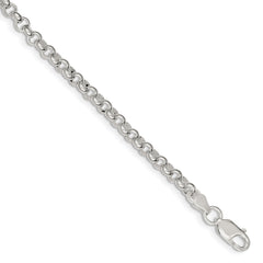 Sterling Silver 4.75mm Half Round Belcher Bracelet