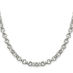 Sophia Jewelers 925 Sterling Silver Polished Handmade 16 Women's Rolo Chain Necklace