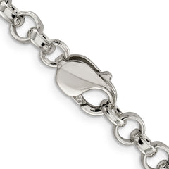 Sophia Jewelers 925 Sterling Silver Polished Handmade 16 Women's Rolo Chain Necklace