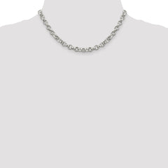 Sophia Jewelers 925 Sterling Silver Polished Handmade 16 Women's Rolo Chain Necklace