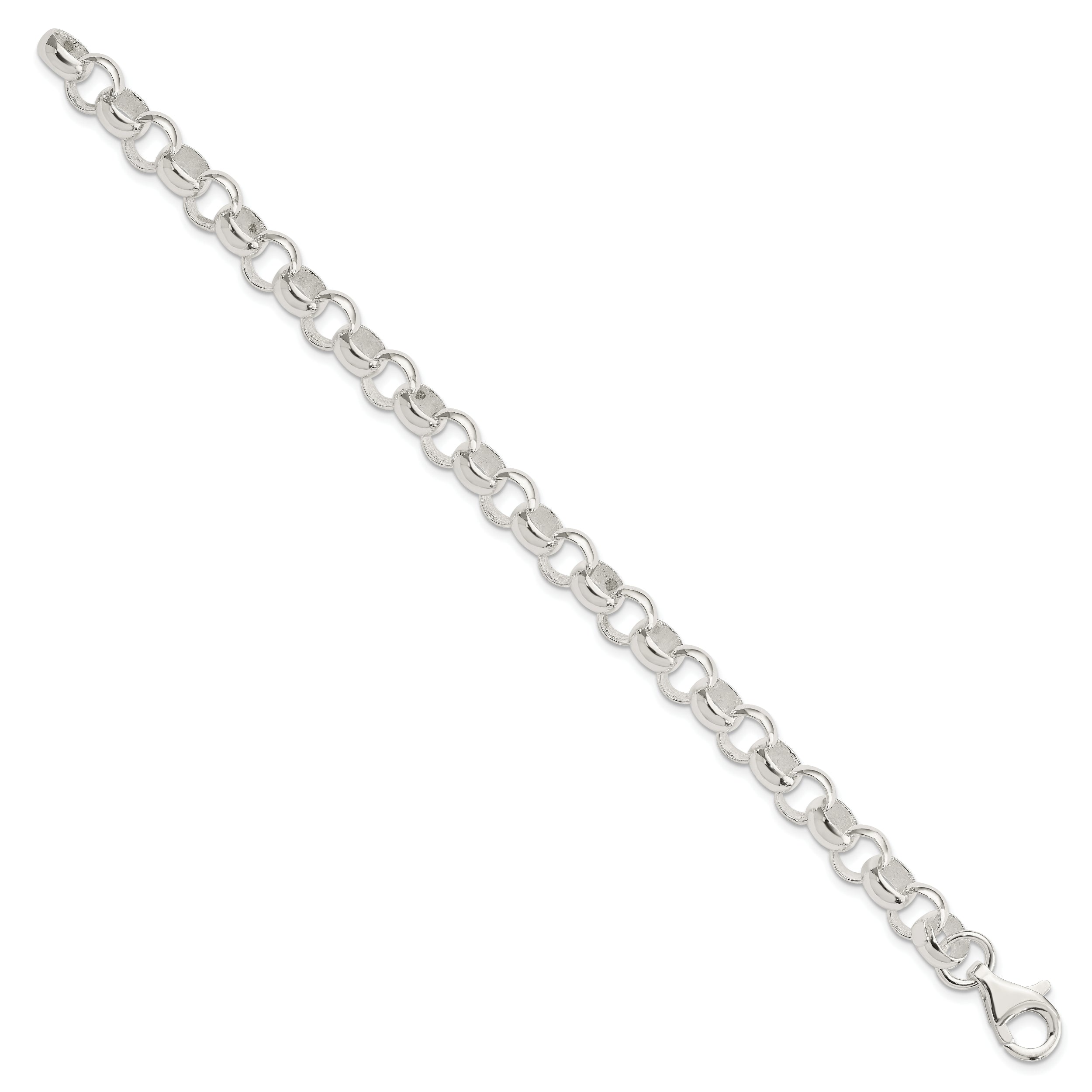 Sterling Silver 8.00mm Belcher Light Bracelet - 7.5