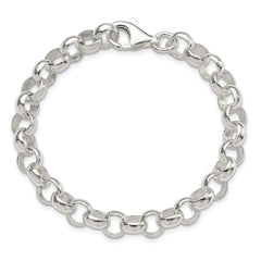 Sterling Silver 8.00mm Belcher Light Bracelet - 7.5