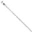Sterling Silver 3.5mm Fancy Heart Link Bracelet