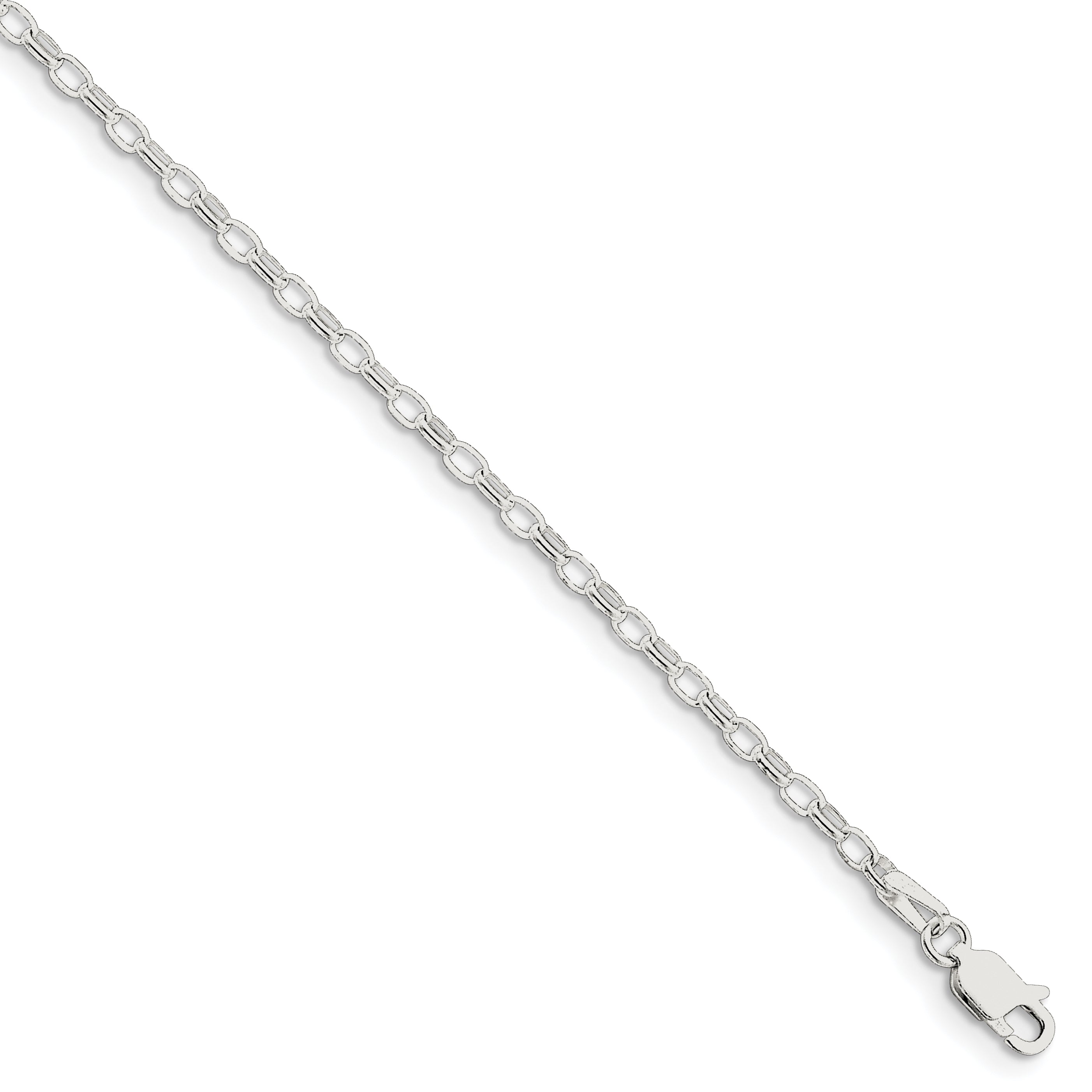 Sterling Silver 2.5mm Oval Rolo Bracelet Main image