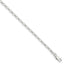 Sterling Silver 2.5mm Oval Rolo Bracelet