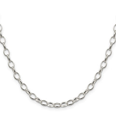 Sterling Silver 5mm Fancy Rolo Chain - 16