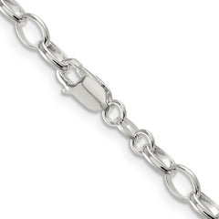 Sterling Silver 5mm Fancy Rolo Chain - 16