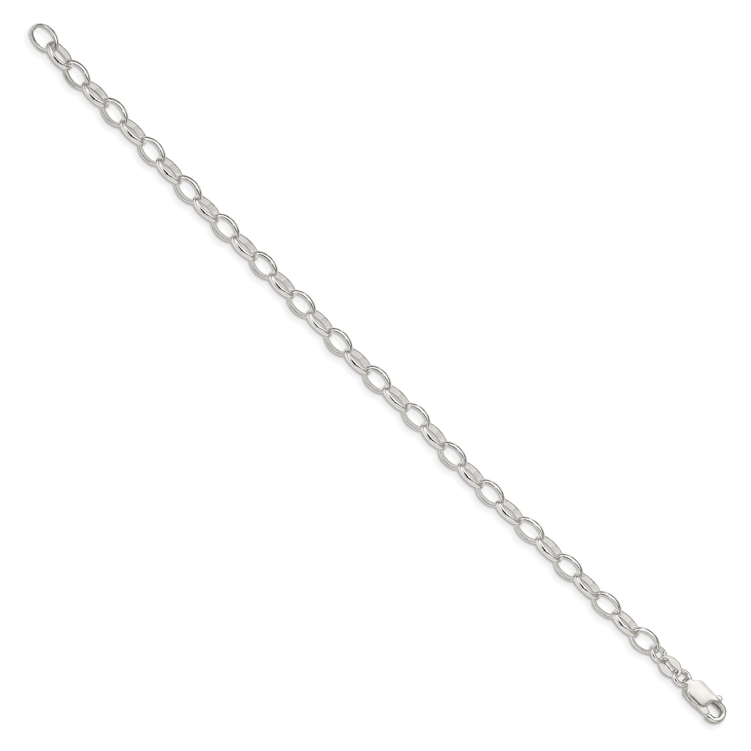 Sterling Silver 5mm Fancy Rolo Chain Secondary image