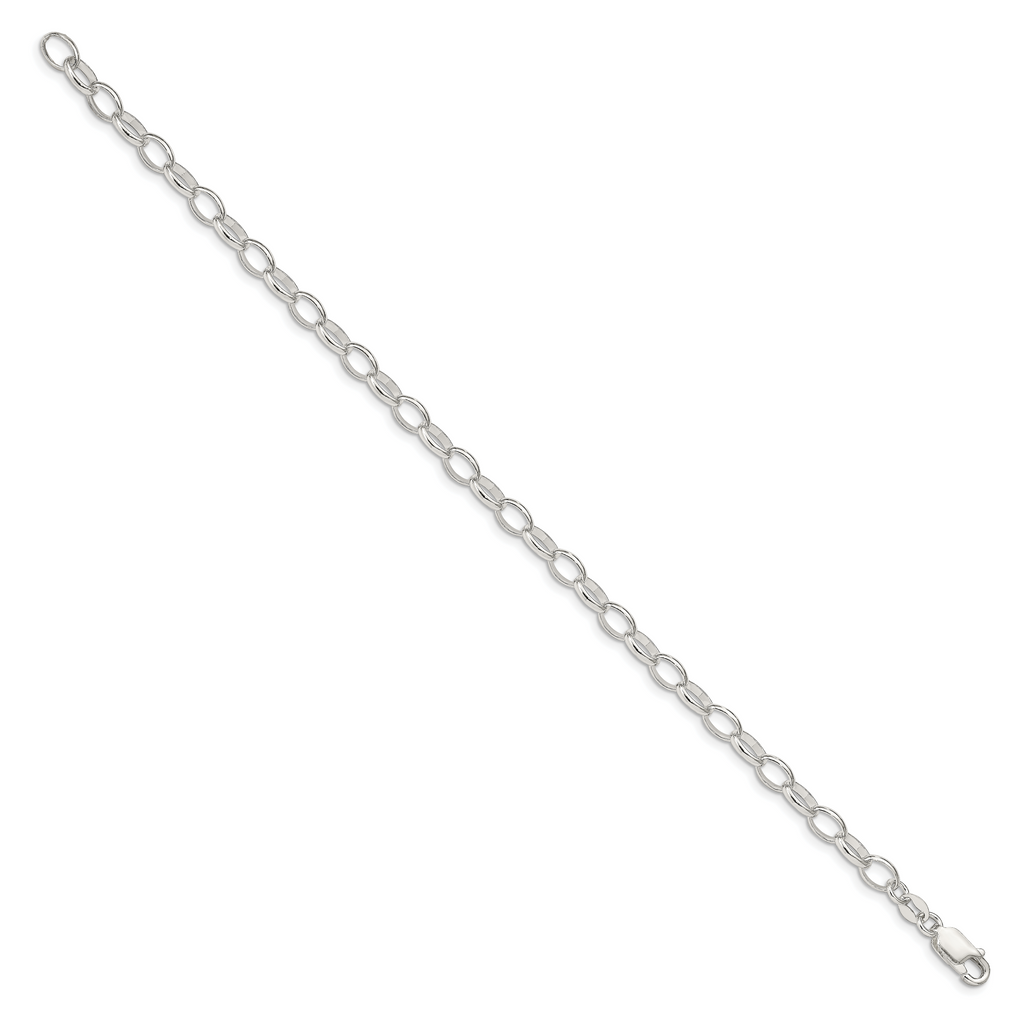 Sterling Silver 5mm Fancy Rolo Chain