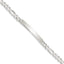 Sterling Silver Figaro Link ID Bracelet