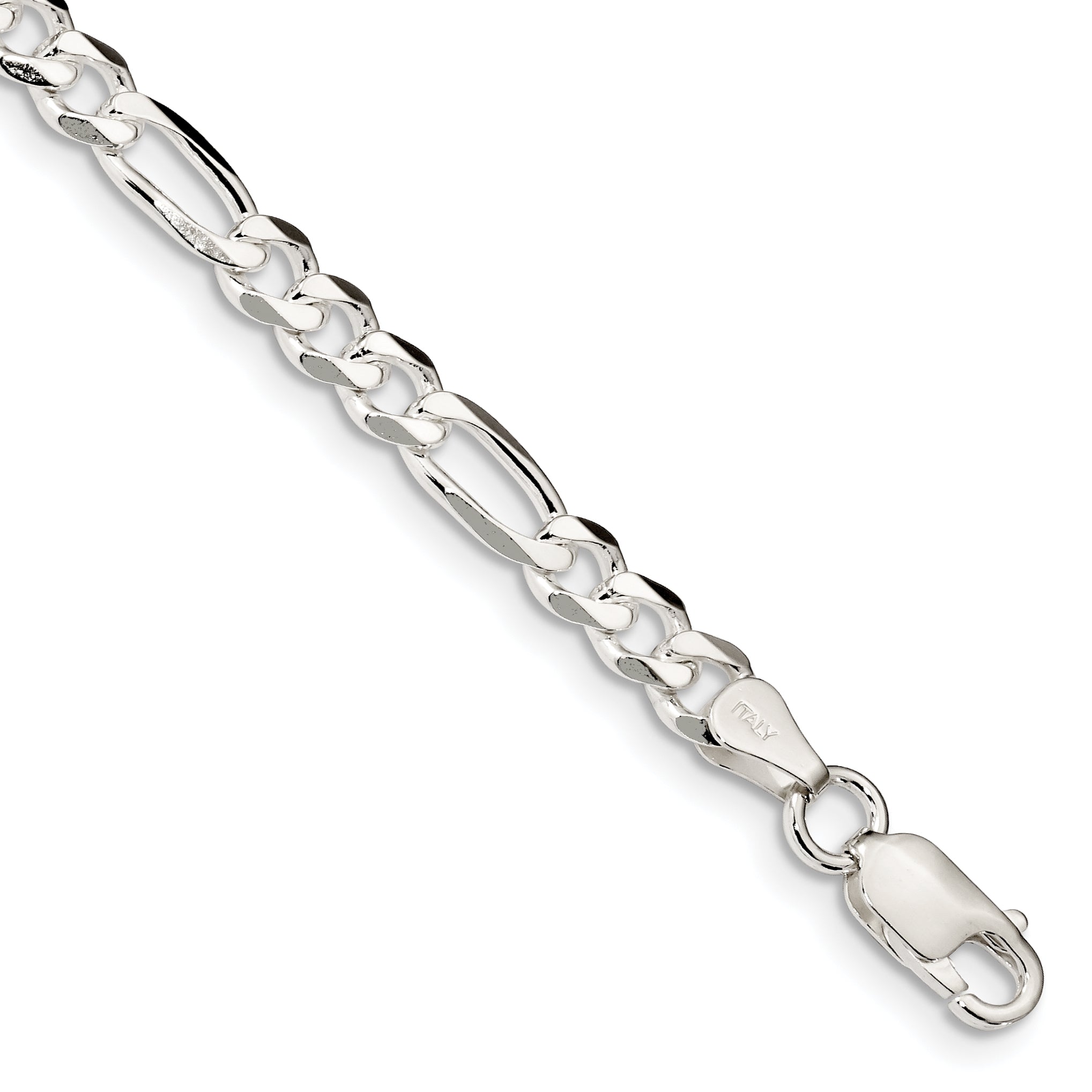 Sterling Silver 5.25mm Figaro Chain