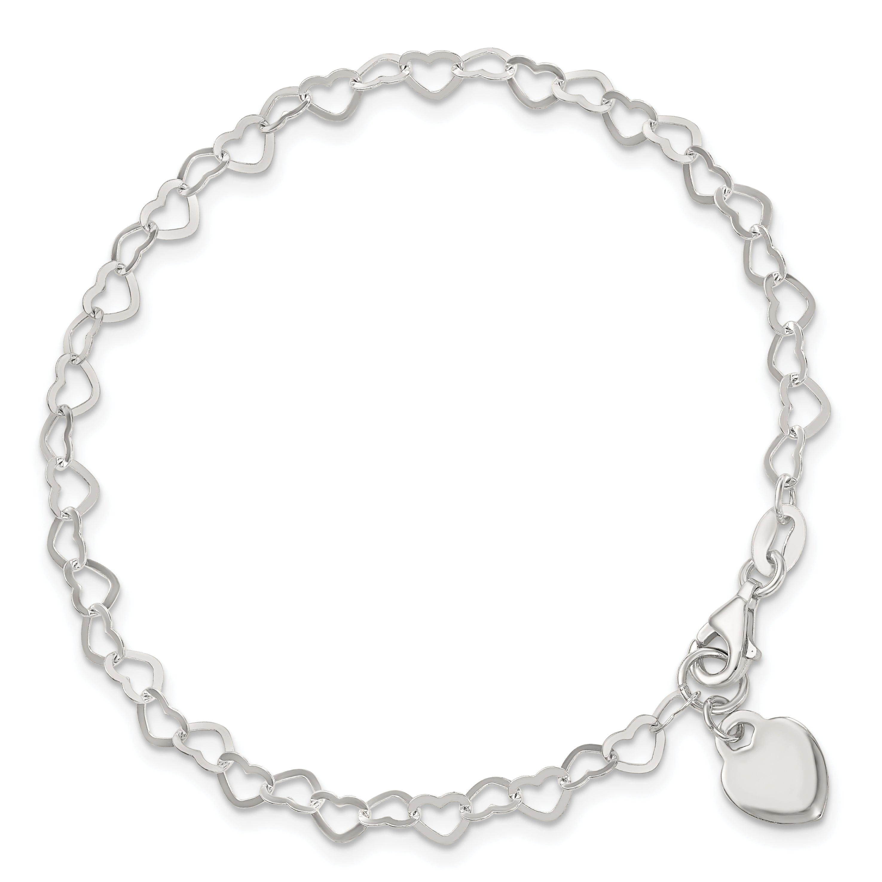 Sterling Silver Fancy Link Bracelet - 7.5