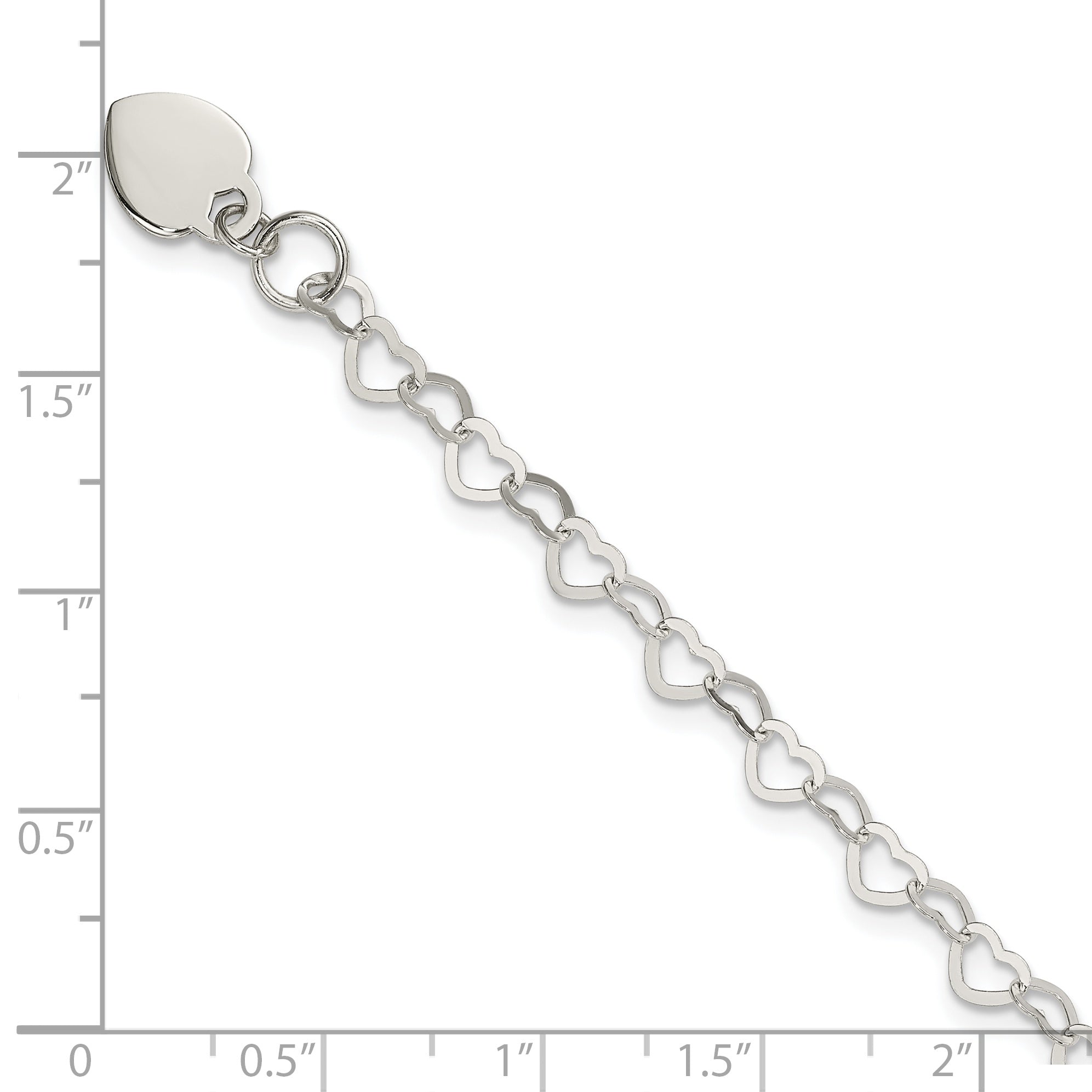 Sterling Silver Fancy Link Bracelet - 7.5