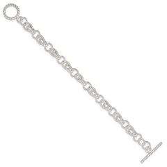 Sterling Silver Double Twist Link Bracelet