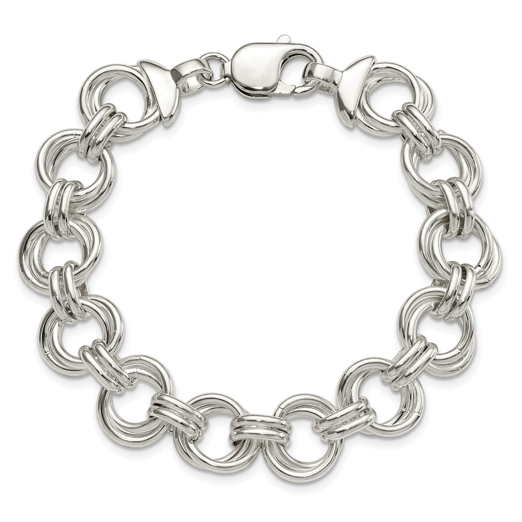 Sterling Silver Fancy Link Bracelet