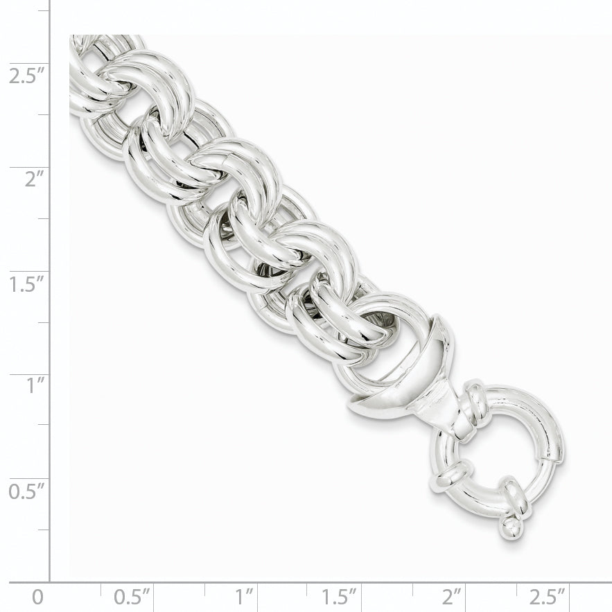 Sterling Silver Fancy Link Bracelet
