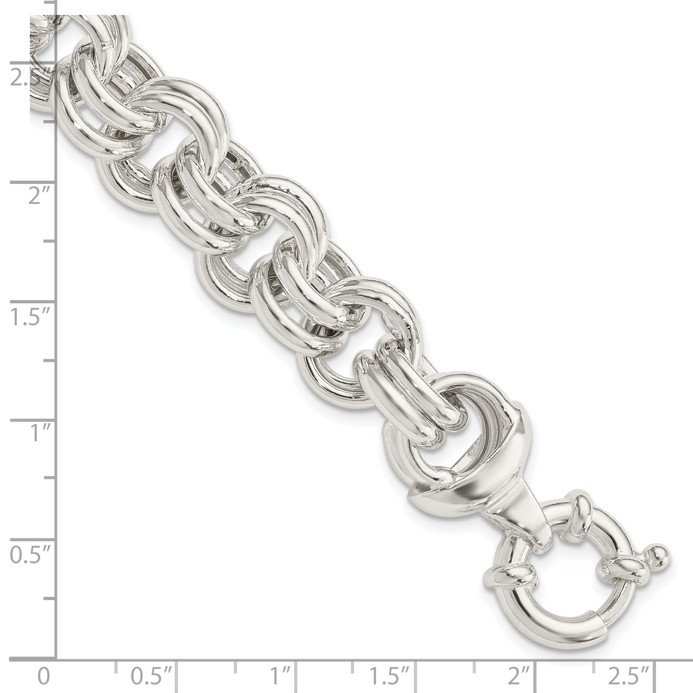 Sterling Silver Fancy Link Bracelet
