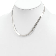 Sophia Jewelers: Elegant 925 Sterling Silver Polished Women's Neck Collar
