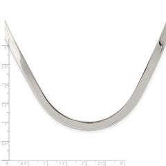 Sophia Jewelers: Elegant 925 Sterling Silver Polished Women's Neck Collar
