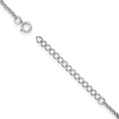 Sterling Silver CZ & Grey FW Cultured Pearl 16in Necklace