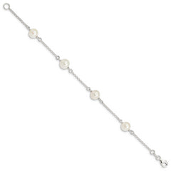 Sterling Silver FW Cultured Pearl Bracelet