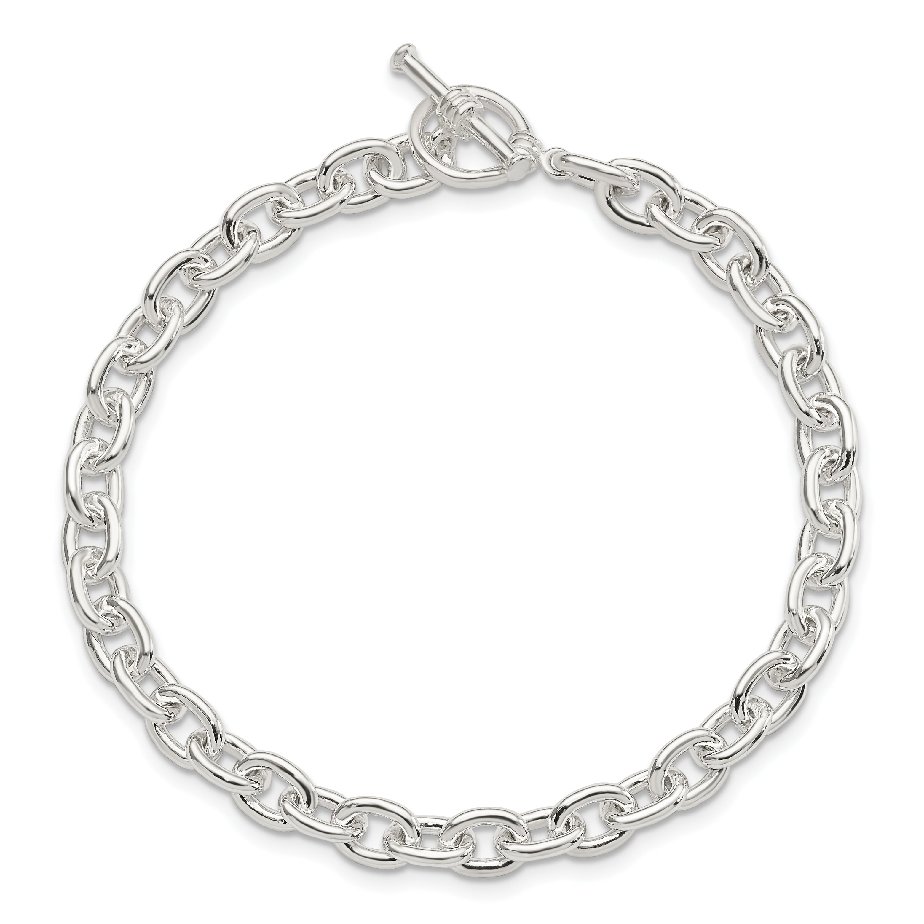 Sterling Silver Toggle Link Bracelet