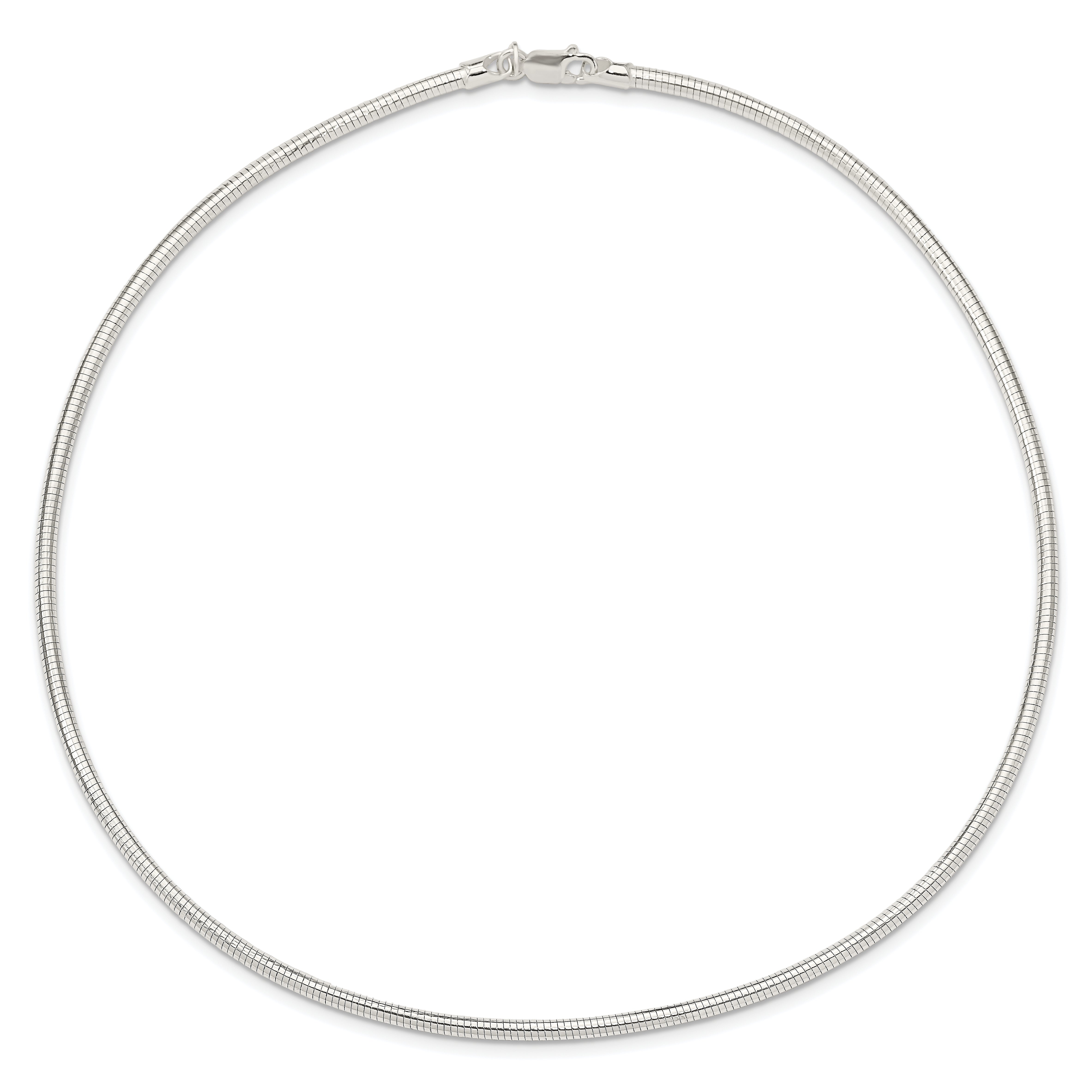 Sophia Jewelers Polished Sterling Silver Neckwire Necklace Women's Elegant Design
