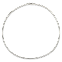Sophia Jewelers Polished Sterling Silver Neckwire Necklace Women's Elegant Design