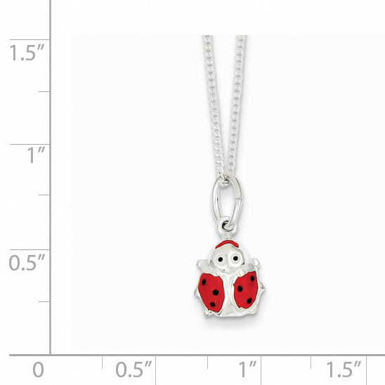 Sophia Jewelers Sterling Silver Ladybug Children's Necklace