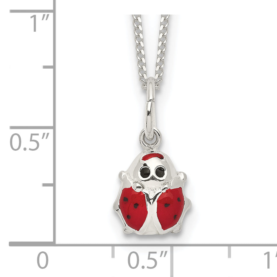 Sophia Jewelers Sterling Silver Ladybug Children's Necklace
