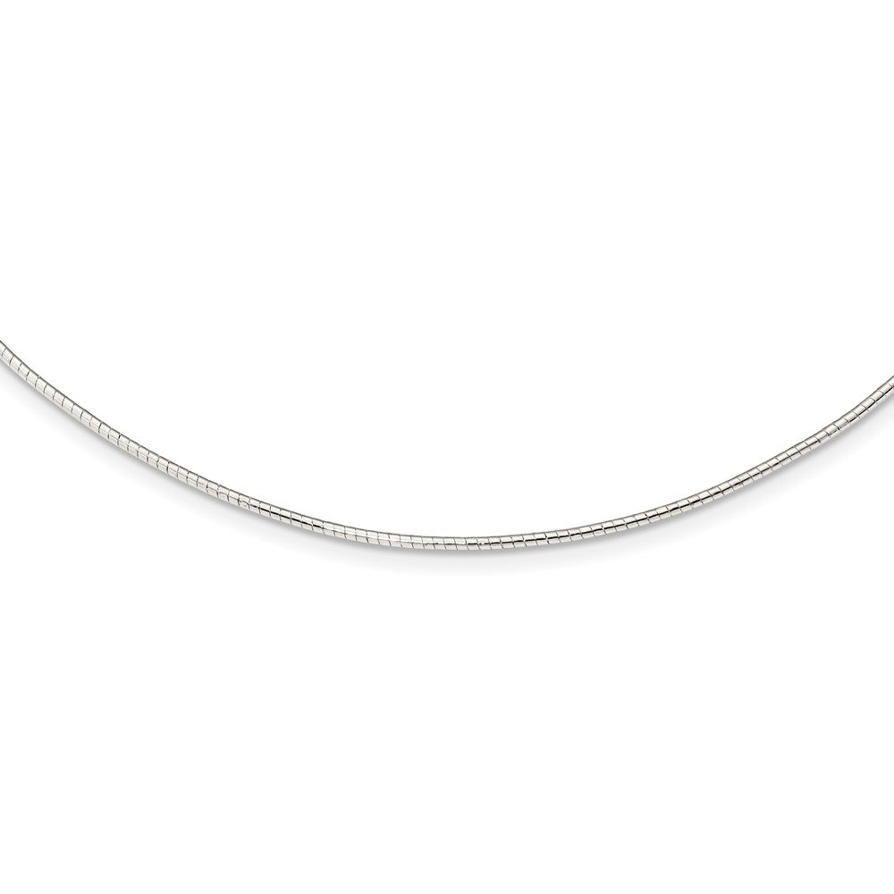 Sterling Silver Round 1.25mm w/2in. Ext Neckwire Chain