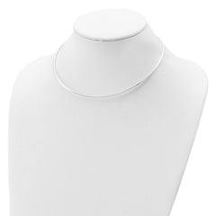 Sophia Jewelers Sterling Silver 925 Omega Necklace with Extender and Polished Finish