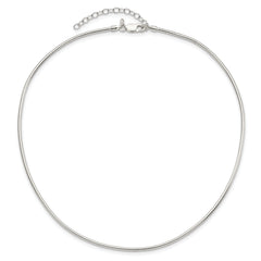 Sterling Silver Round 2mm w/2in. Ext Neckwire Chain
