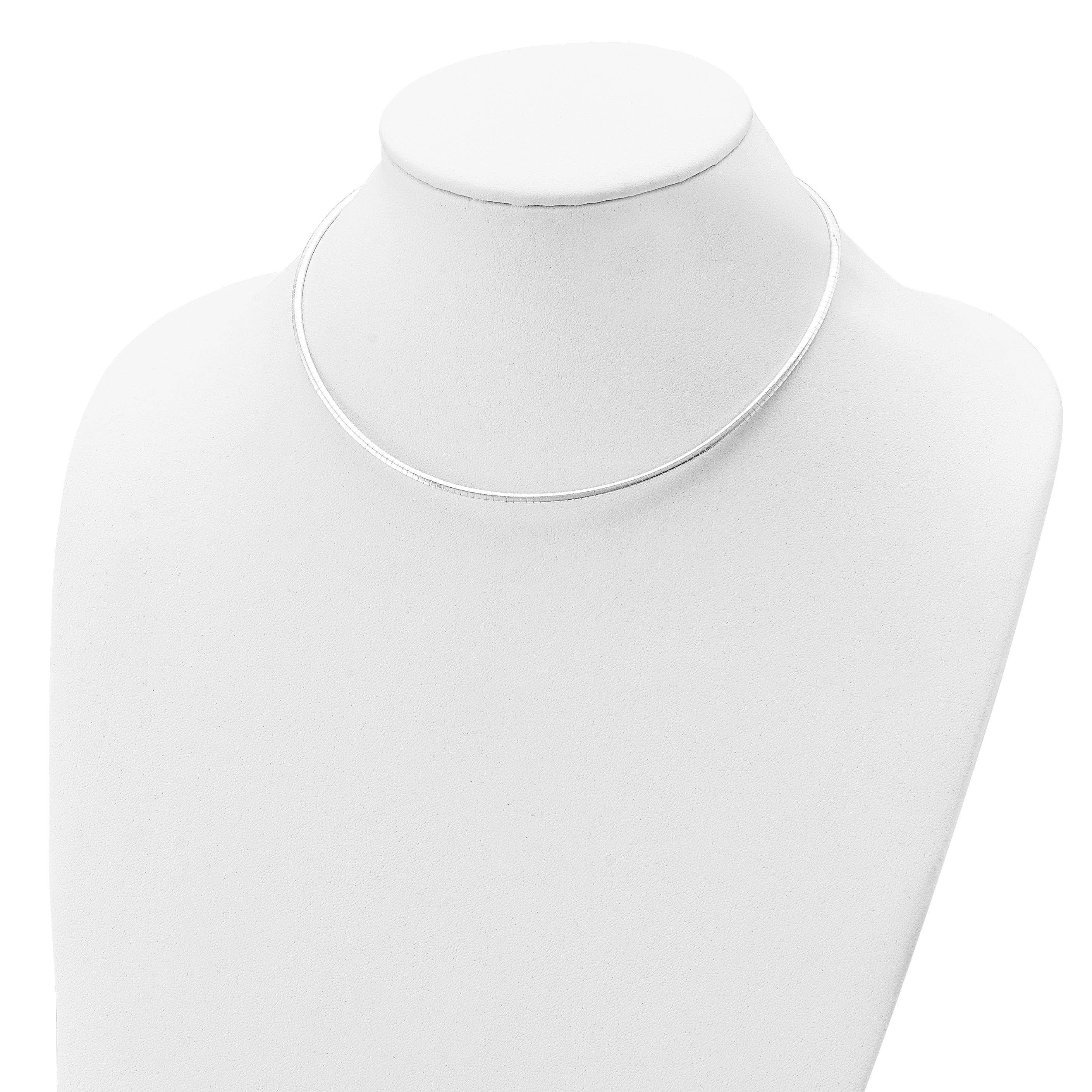 Sterling Silver Omega Necklace with Polished Finish Elegant and Durable Women's Jewelry