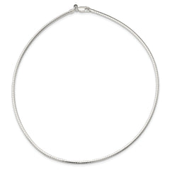 Sterling Silver Omega Necklace with Polished Finish Elegant and Durable Women's Jewelry