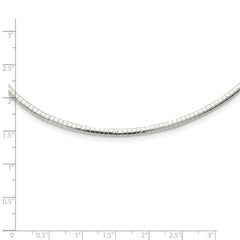 Sterling Silver Omega Necklace with Polished Finish Elegant and Durable Women's Jewelry