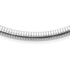 Sterling Silver Rhodium-plated 5.2mm w/2in. Ext Cubetto Chain