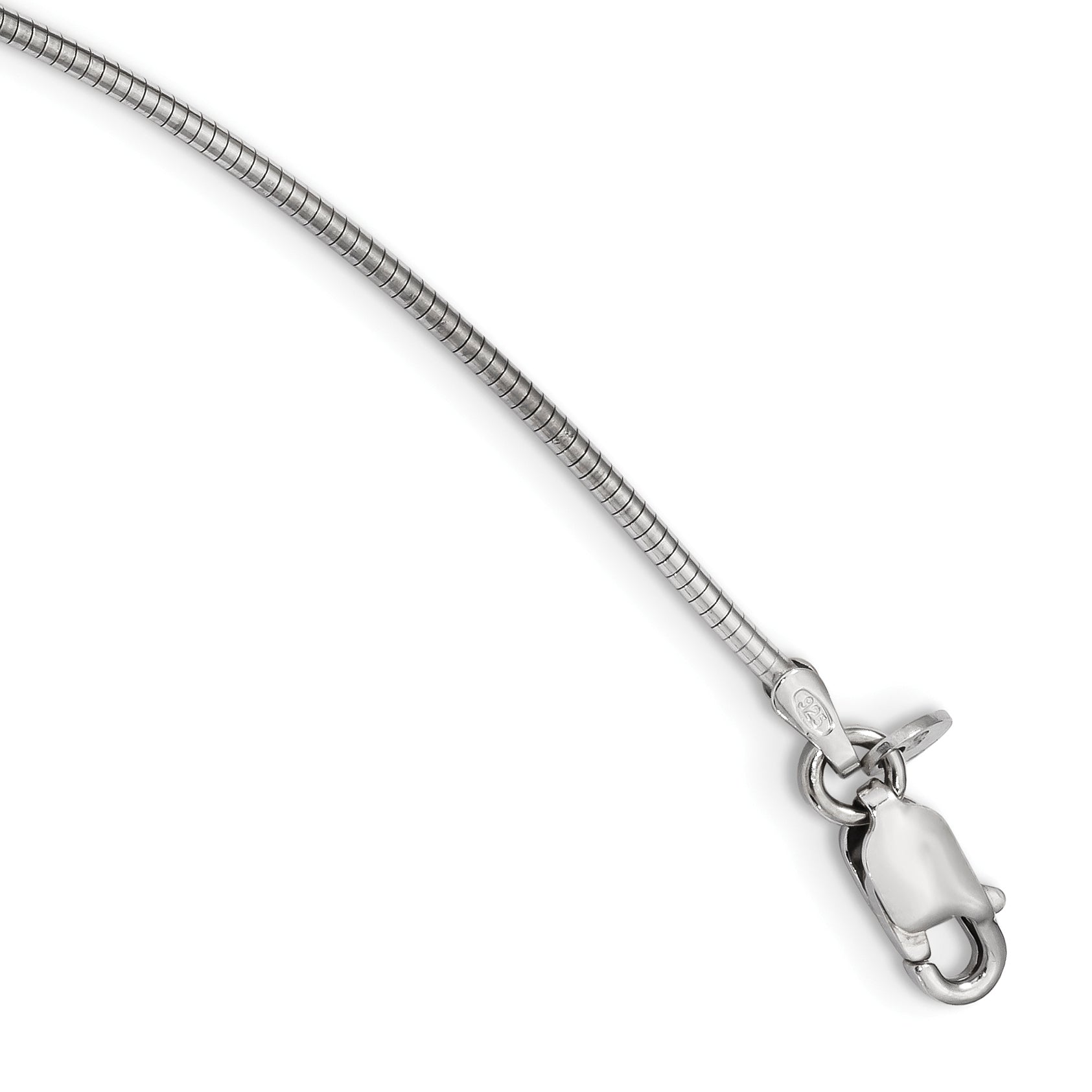 Sterling Silver Rhodium-Plated Necklace with CZ Sparkle and Extender Elegance