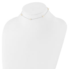 Sterling Silver Children's Necklace with Polished Freshwater Pearls