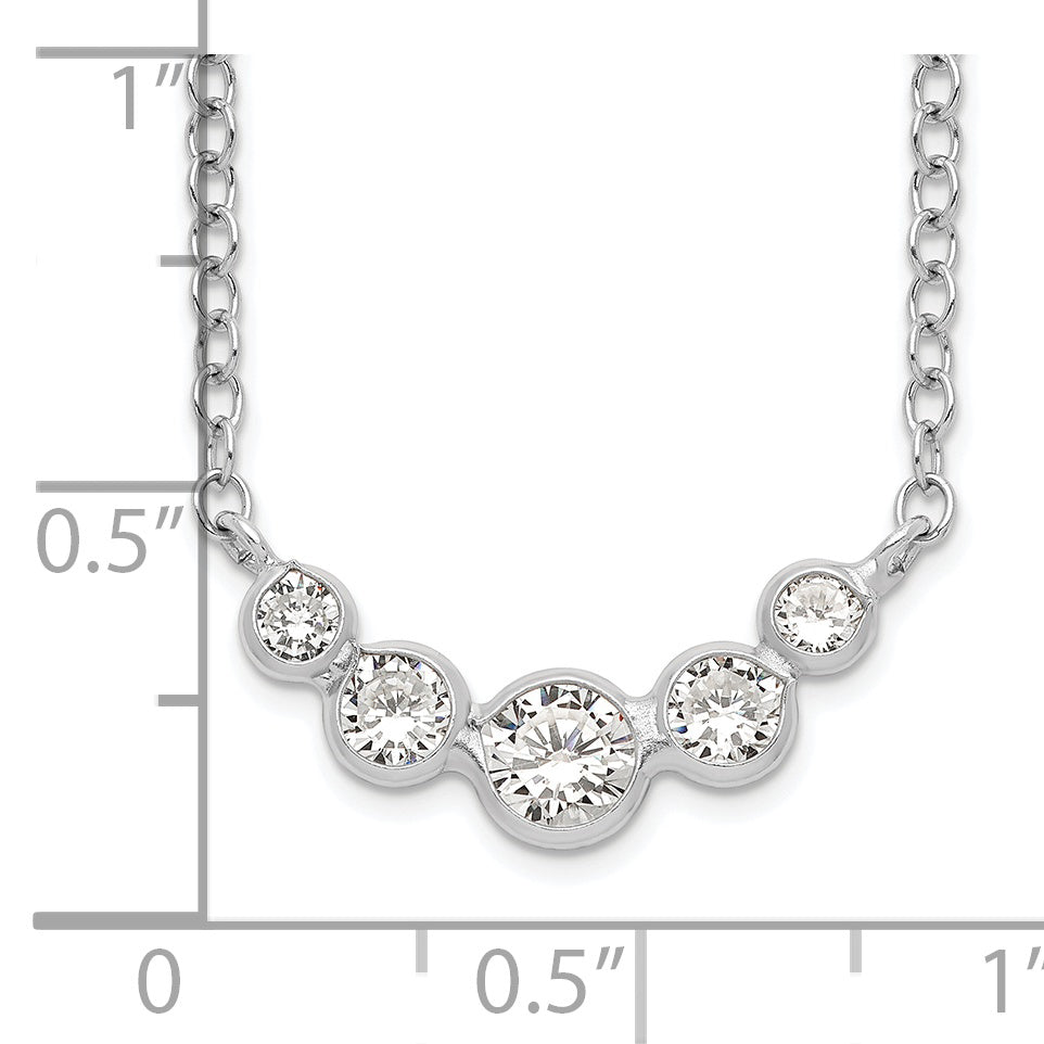 Sterling Silver CZ Necklace