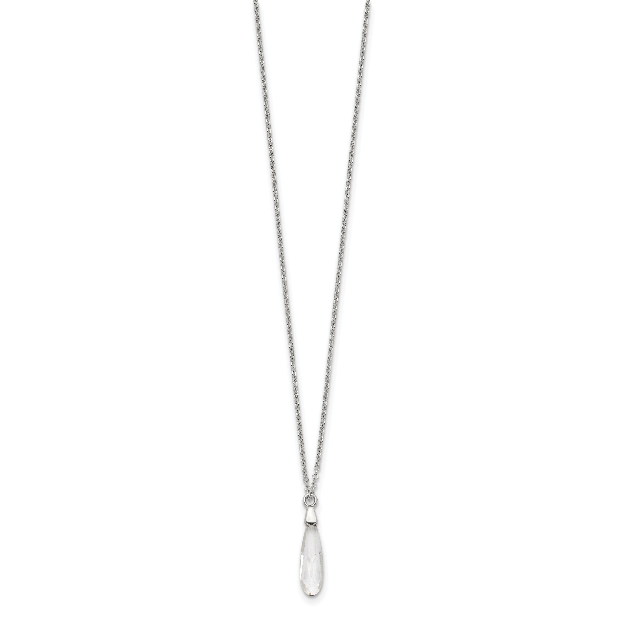 Sterling Silver Crystal Necklace